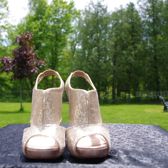 Fancy Gold Heels- Call It Spring - Picture 3 of 5